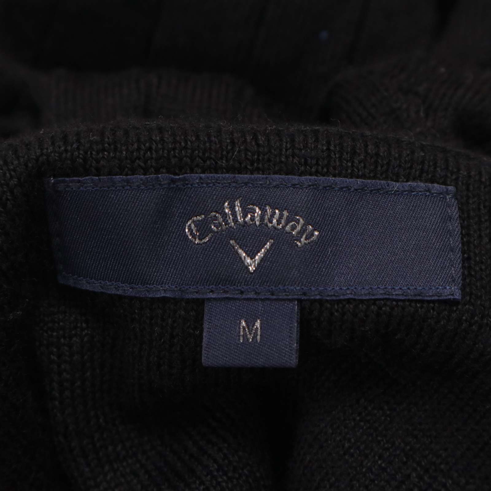 【CALLAWAY 】キャロウェイ ウール混 ニットセーター ロゴ刺繍　ゴルフ 新品 秋冬 キャロウェイ ゴルフ タートルネック ケーブルニット