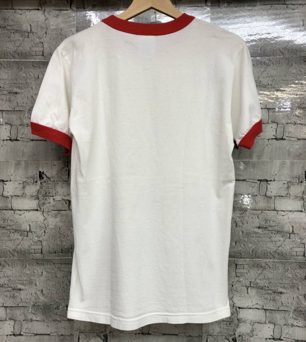 AAA 半袖Tシャツ THE STOOGES ザストゥージズ 05年 バンT リンガーTシャツ サイズS ホワイト レッド