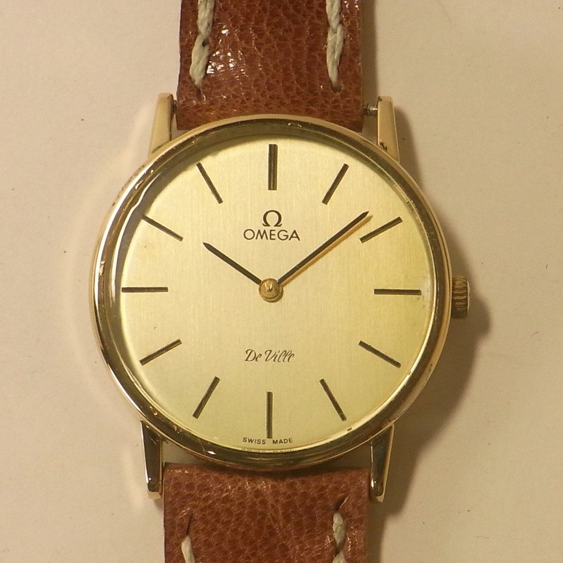 稼働品 美品 OMEGA オメガ デビル メンズ 手巻き アンティーク 腕時計