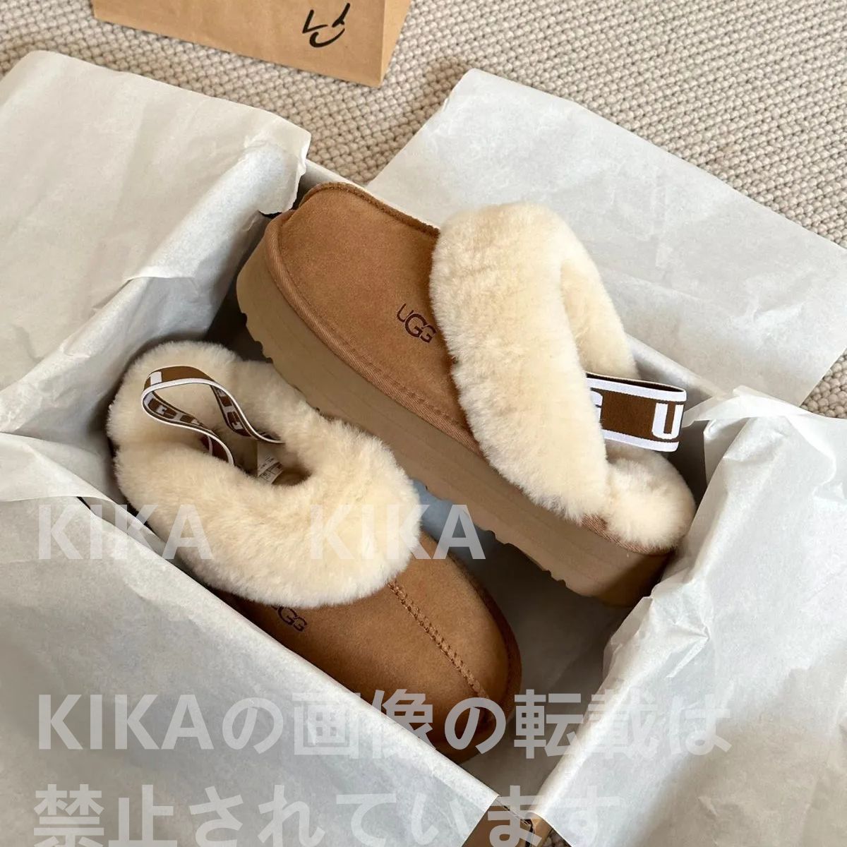 ugg ファンケット 24センチ 楽天市場】UGG アグ プラットフォーム サンダル FUNKETTE