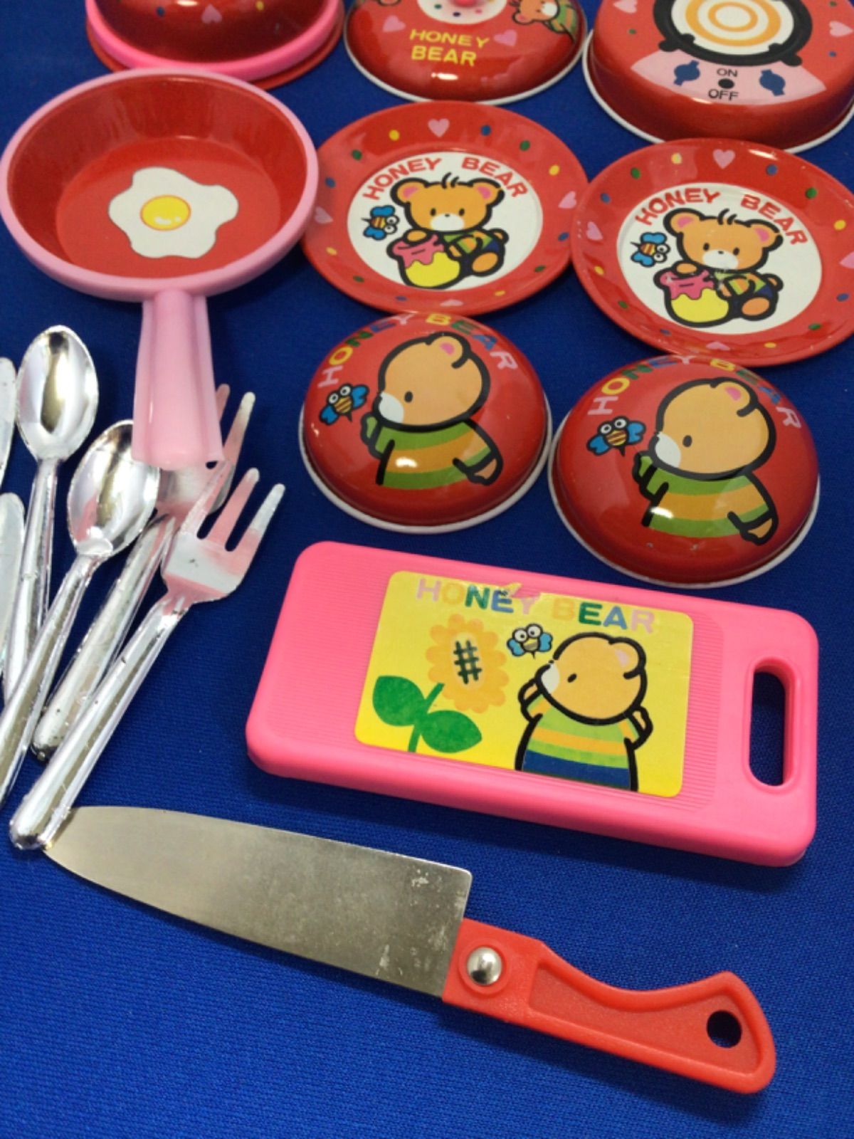 地域限定送料無料‼️昭和レトロ⭐️ままごとセット ブリキ 18点