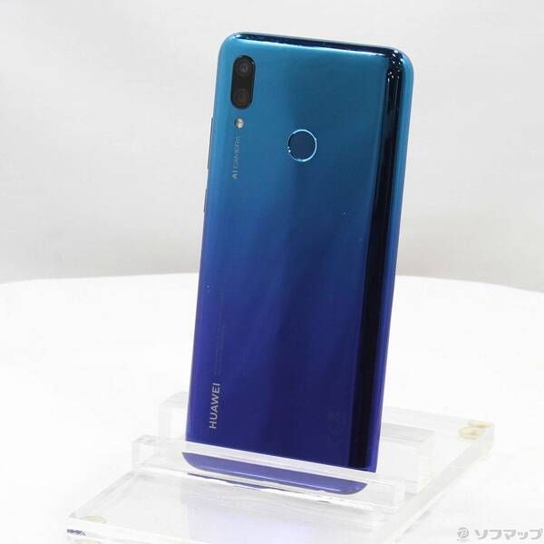 中古品〕 HUAWEI nova lite3 32GB オーロラブルー HWU35 UQ mobile SIM