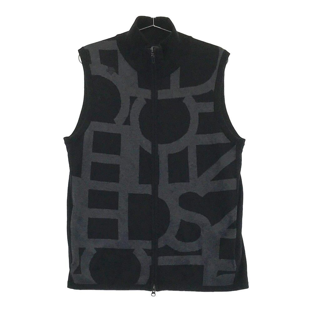 サイズ：O DESCENTE GOLF デサントゴルフ ニットジップベスト 総柄