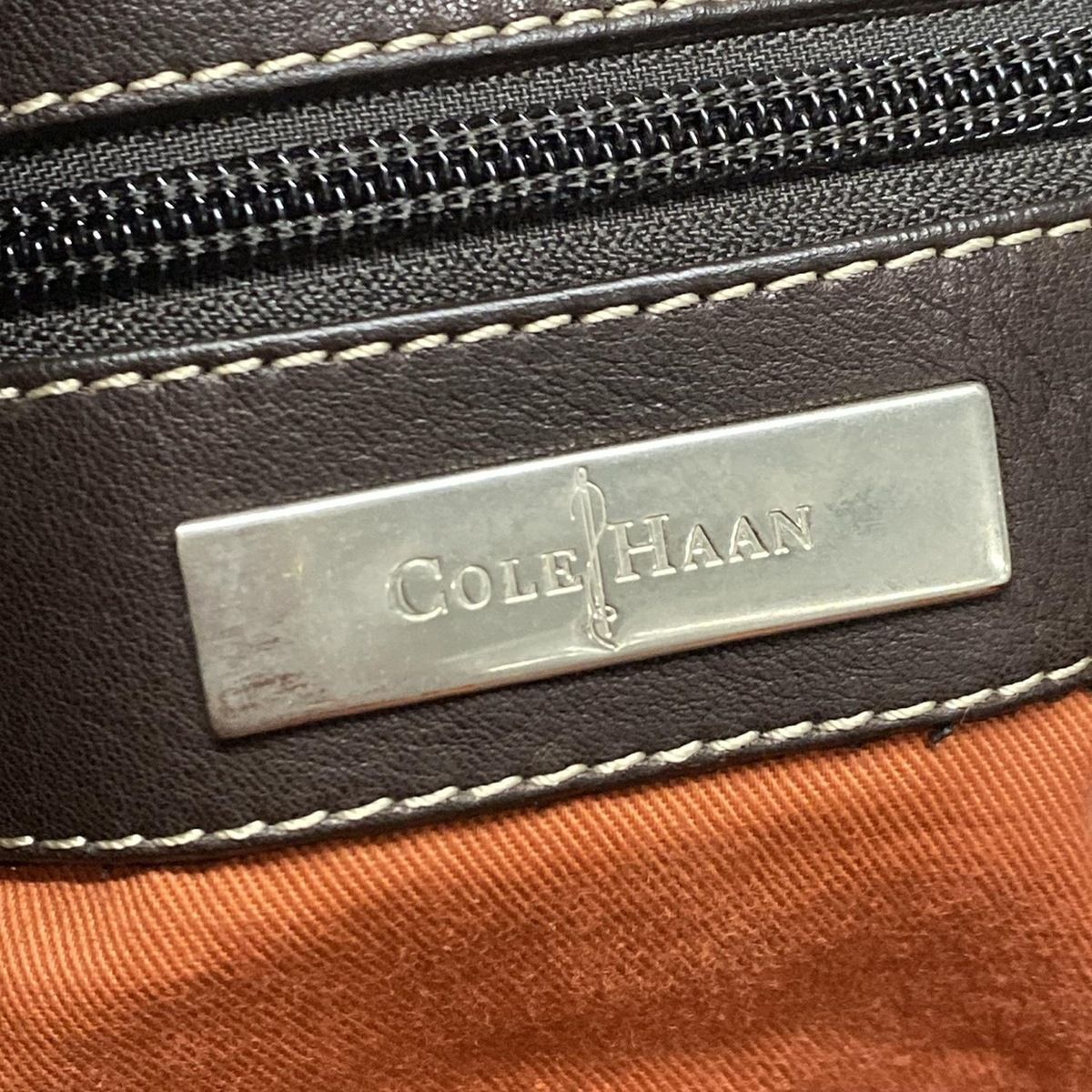 COLE HAAN コールハーン 本革ボストンバッグ ブラウン COLE HAAN(コールハーン) ボストンバッグ - ダークブラウン 本体