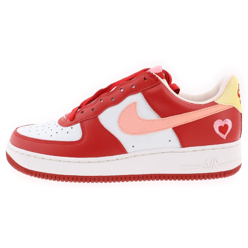 NIKE ナイキ 【鑑賞用2004年製】WMNS AIR FORCE 1 ウィメンズ エア フォース ワン ローカットスニーカー ホワイト/レッド US10.5cm/27.5cm 307109-164 NIKE (ナイキ) 【鑑賞用2004年製】WMNS AIR FORCE 1 ウィメンズ エア