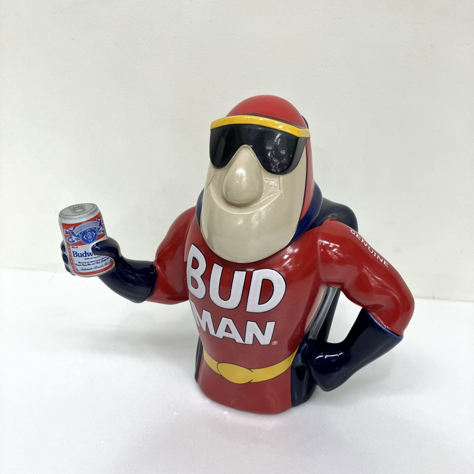 バドワイザー Budweiser BUD MAN STEIN ビアマグ 陶器マグ ?1993 90s ブラジル製