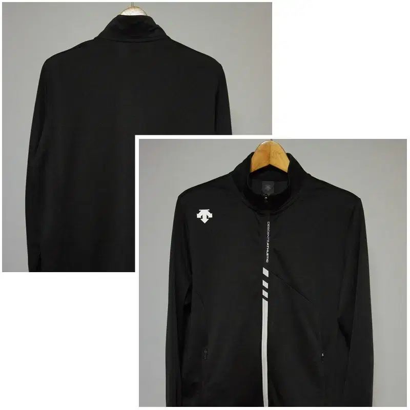 【雷市場（ポンジャン）商品韓国直送】 DESCENTE(デサント) 黒 ジャージ トレーナー ジャケット メンズ 95