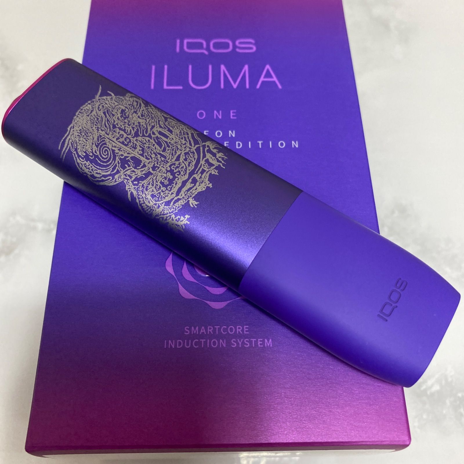iQOS ILUMA ONE アイコス イルマ ワン レーザー加工 不動明王 龍