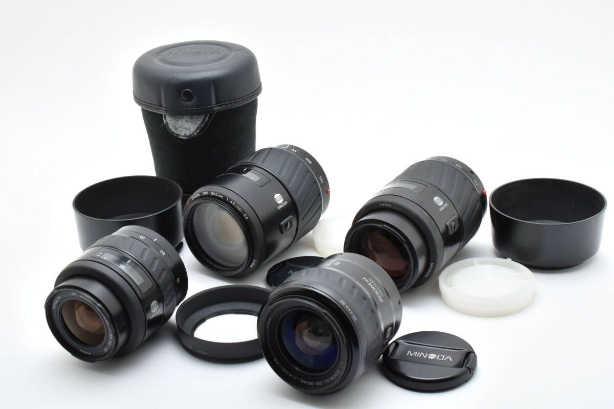 ☆4個まとめ☆MINOLTA AF ZOOM 100-300mm F4.5-5.6 /70-210mm F4.