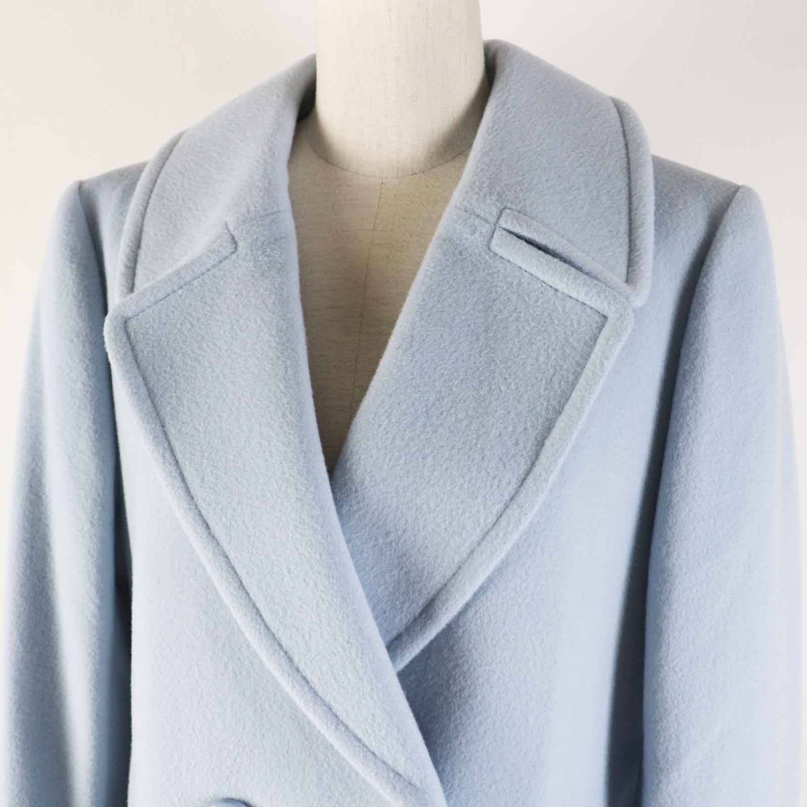 ブルーレーベルクレストブリッジ　ダブル　ウールコート　40　襟着脱　メガチェック 未使用品◎BLUE LABEL CRESTBRIDGE ブルーレーベル クレスト