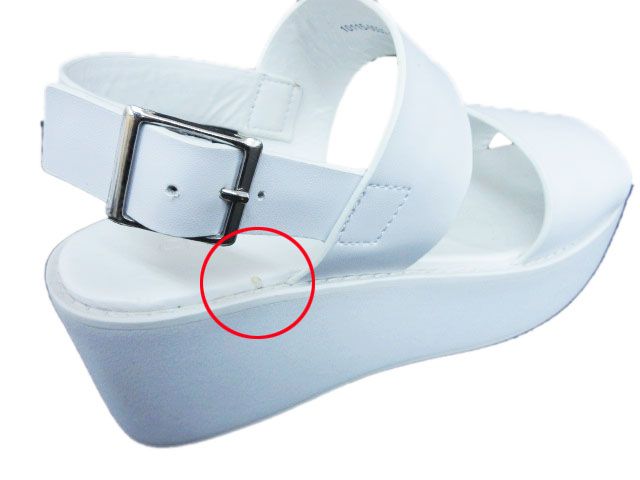 クラネ CLANE サンダル ダブルベルト プラットフォーム フェイクレザー 37 白 ホワイト |tt1203 KIN-KAAI_COM