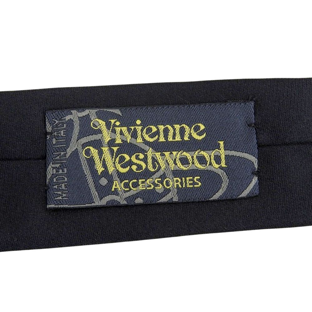 美品✨Vivienne Westwood ネクタイ　オーブ　ジャガード　黒 美品✨Vivienne Westwood ネクタイ オーブ ジャガード - メルカリ
