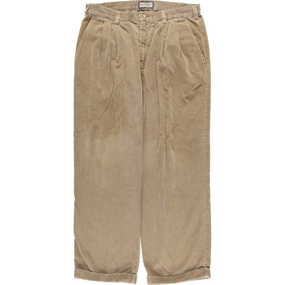 古着 90年代 RUFF HEWN ツータック コーデュロイパンツ メンズw35相当 ヴィンテージ|eaa586290