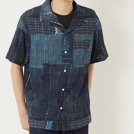 新品 KUON クオン 21SS 日本製 BORO HAWAIIAN SHIRTS 襤褸ハワイアン