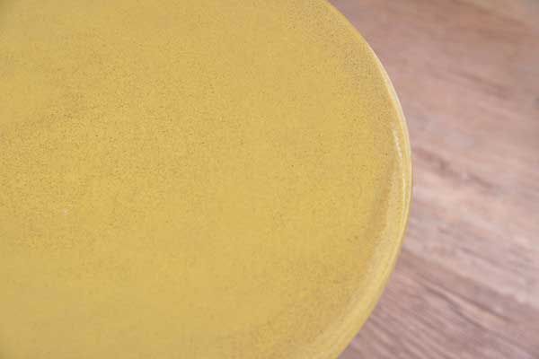 ２脚セット 陶器製マルチカラースツール ミニ φ30×H31cm No.20 イエロー