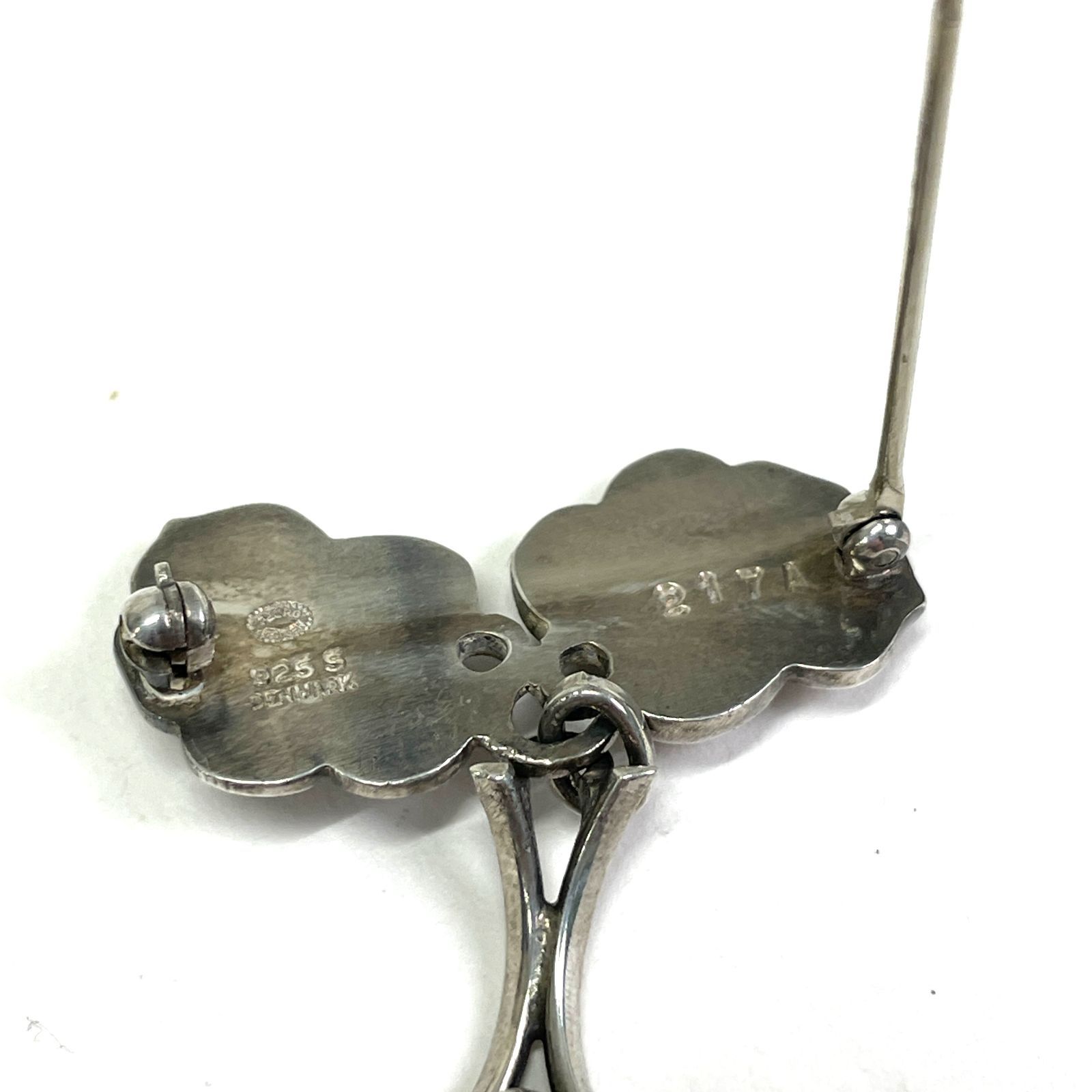 ジョージジェンセン Georg Jensen ブローチ SV925 217A 葡萄 ぶどう