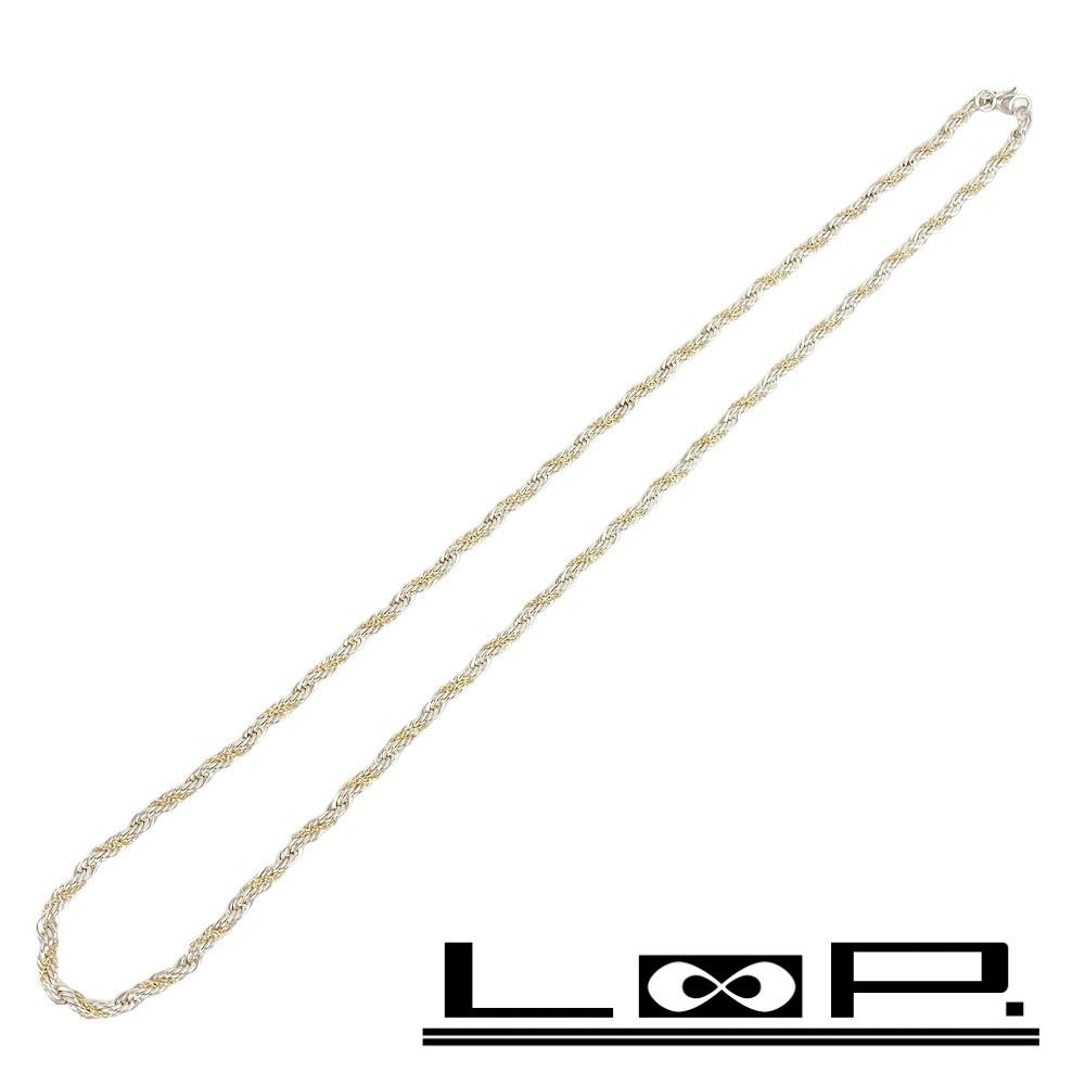 □美品□ ティファニー ツイスト チェーン ロープ ネックレス コンビ  