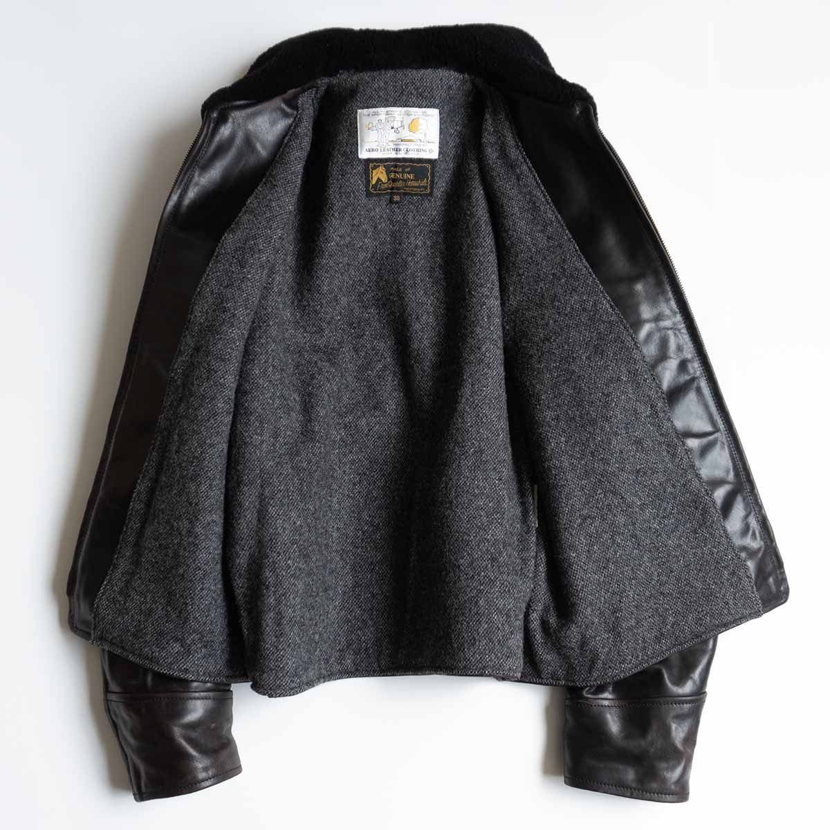 希少/ボア付き】AERO LEATHER【ハーフベルト ホースハイド
