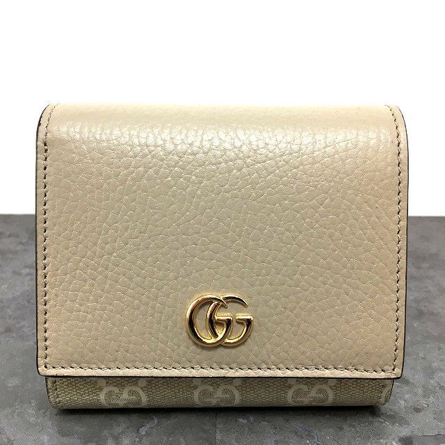 送料込み！ 未使用品 GUCCI コンパクト財布 マーモント 187 187 送料込み！ 未使用品 GUCCI コンパクトウォレット 598587