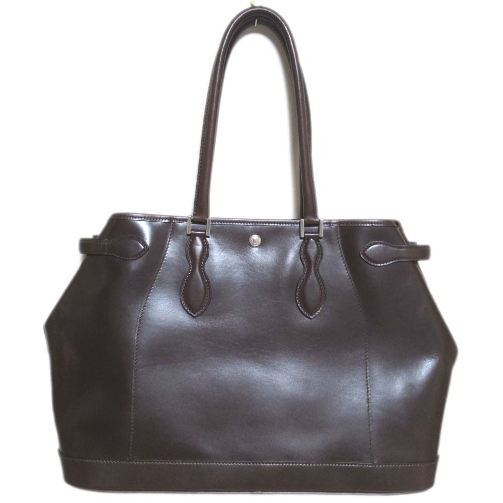 美品 WILDSWANS ワイルドスワンズ DRUCKER ドラッカー イングリッシュブライドルレザー トートバッグ ブラウン メンズ 古着  USED