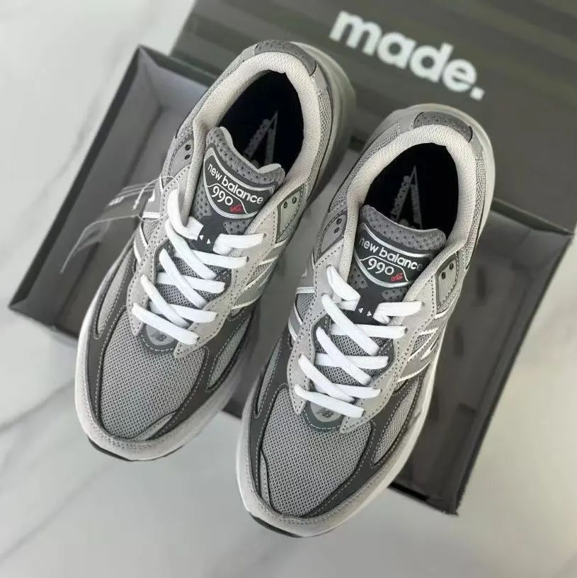 新品 未使用 箱付 ニューバランス 990v6 グレー サイズ 26cm NEW  