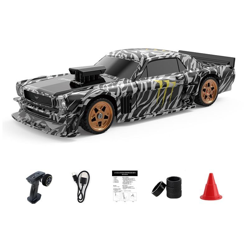JIABAILE 1|43 4WDドリフトカー 1 43ミニRCカー ドリフト走行 2.4GHz 車ラジコンおもちゃ 比例制御 ジャイロ付き 誕生日プレゼント 男の子 クリスマスギフト