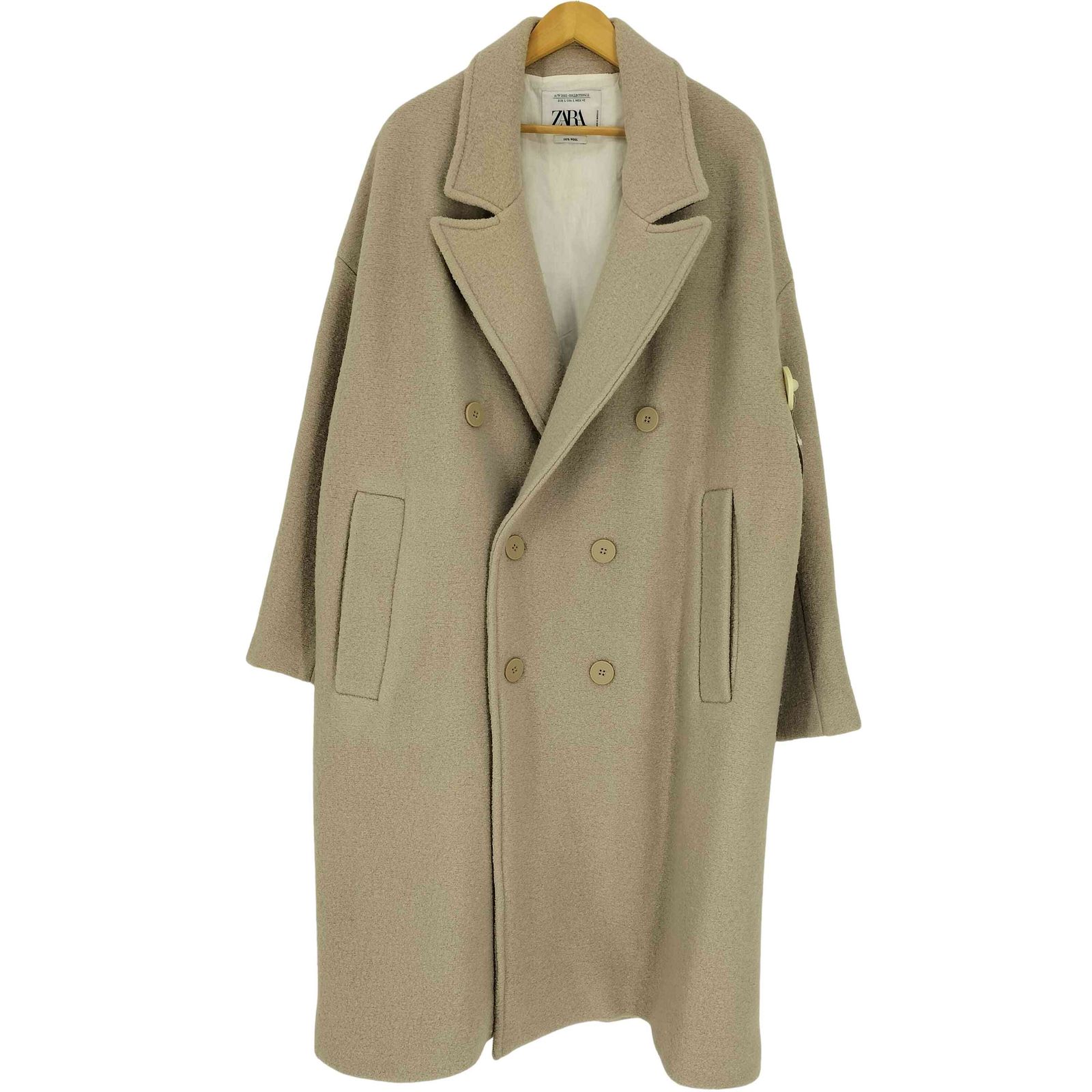 オーバーサイズ ダブルブレスト チェスターコート ZARA 定価 39800