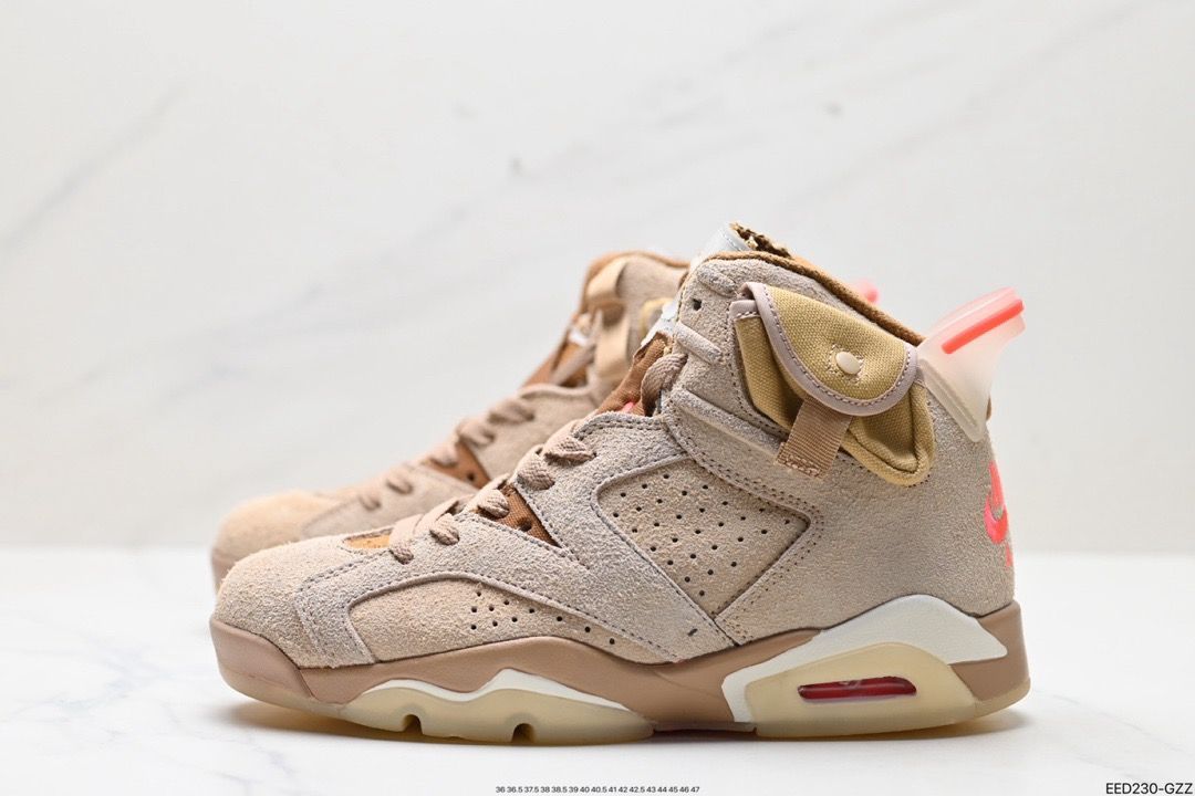 ✨早い者勝ち✨新品 未使用 メンズ Air Jordan 6 Retro SP x Travis Scott 'Cactus Jack British Khaki'