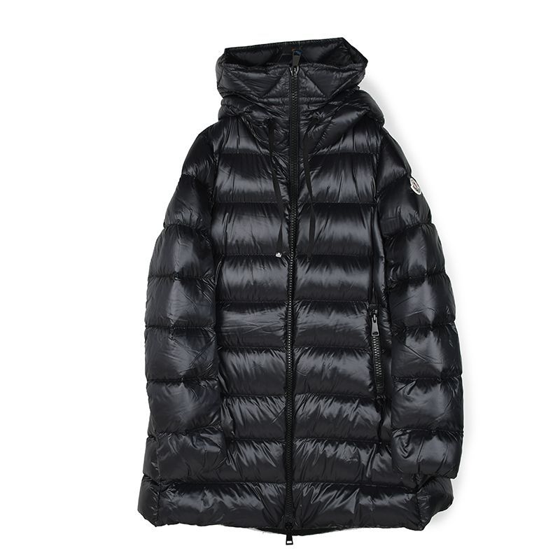 【極美品】モンクレール ダウンコート 00 XS ブラック FLAMMETTE ブラック Flammette ロングダウンジャケット : ロングダウンジャケット