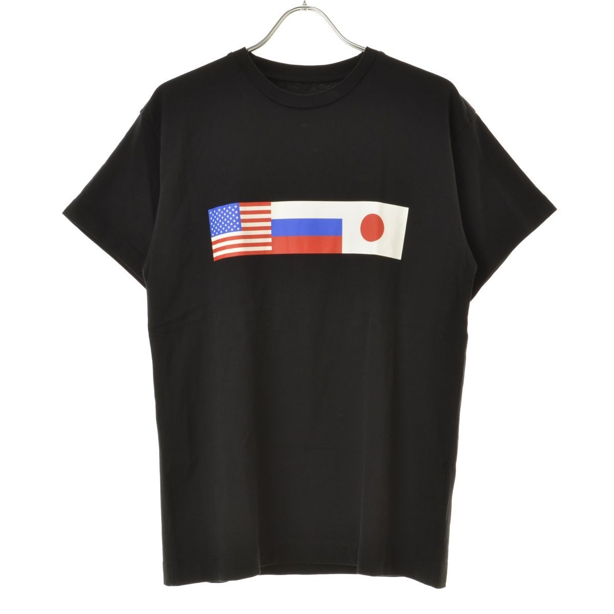 【GOSHARUBCHINSKIY】国旗プリント半袖Tシャツ