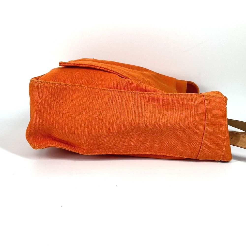HERMES エルメス ショルダーバッグ マルワリGM キャンバス オレンジ