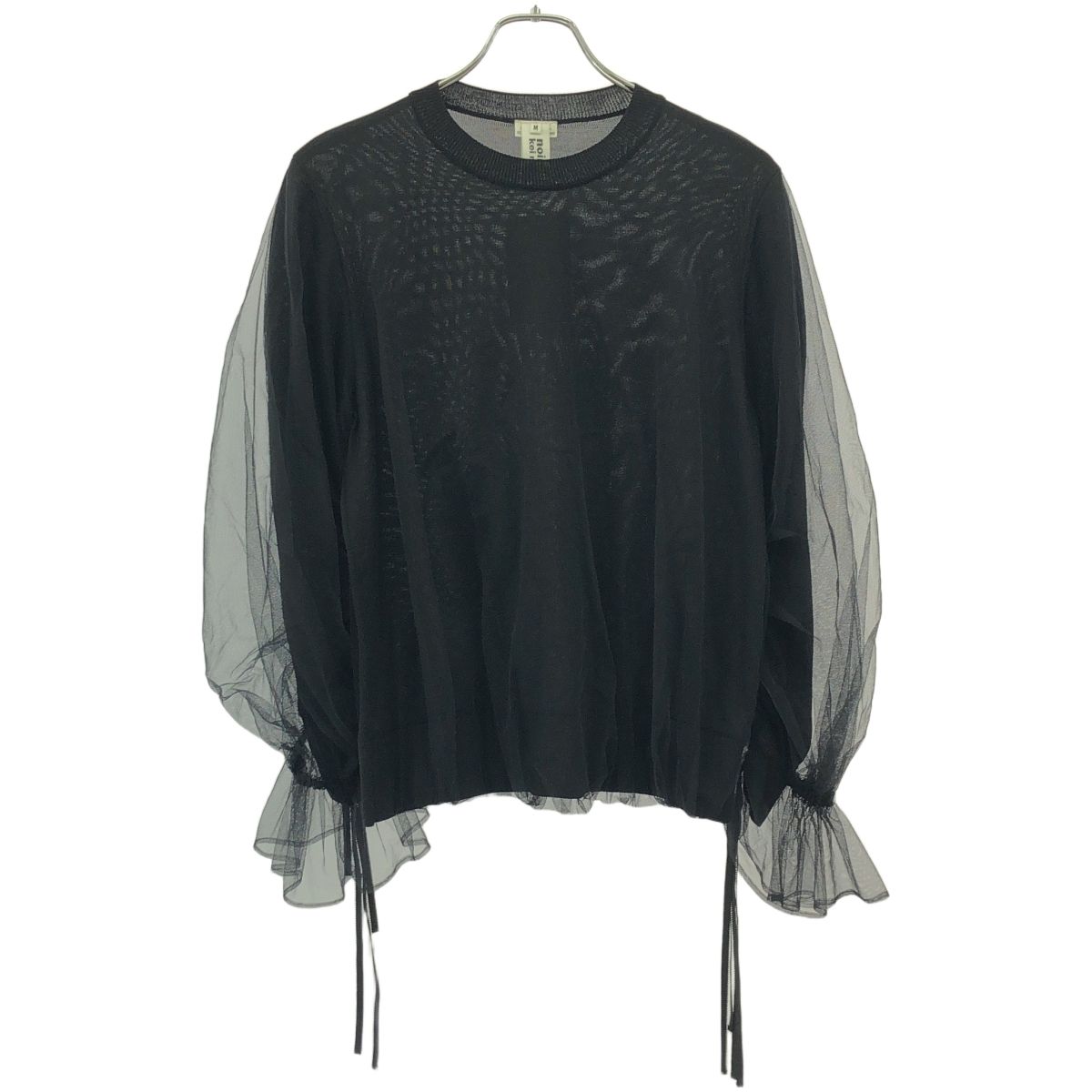 ノワールケイニノミヤ 半袖チュールカットソー コムデギャルソン noir