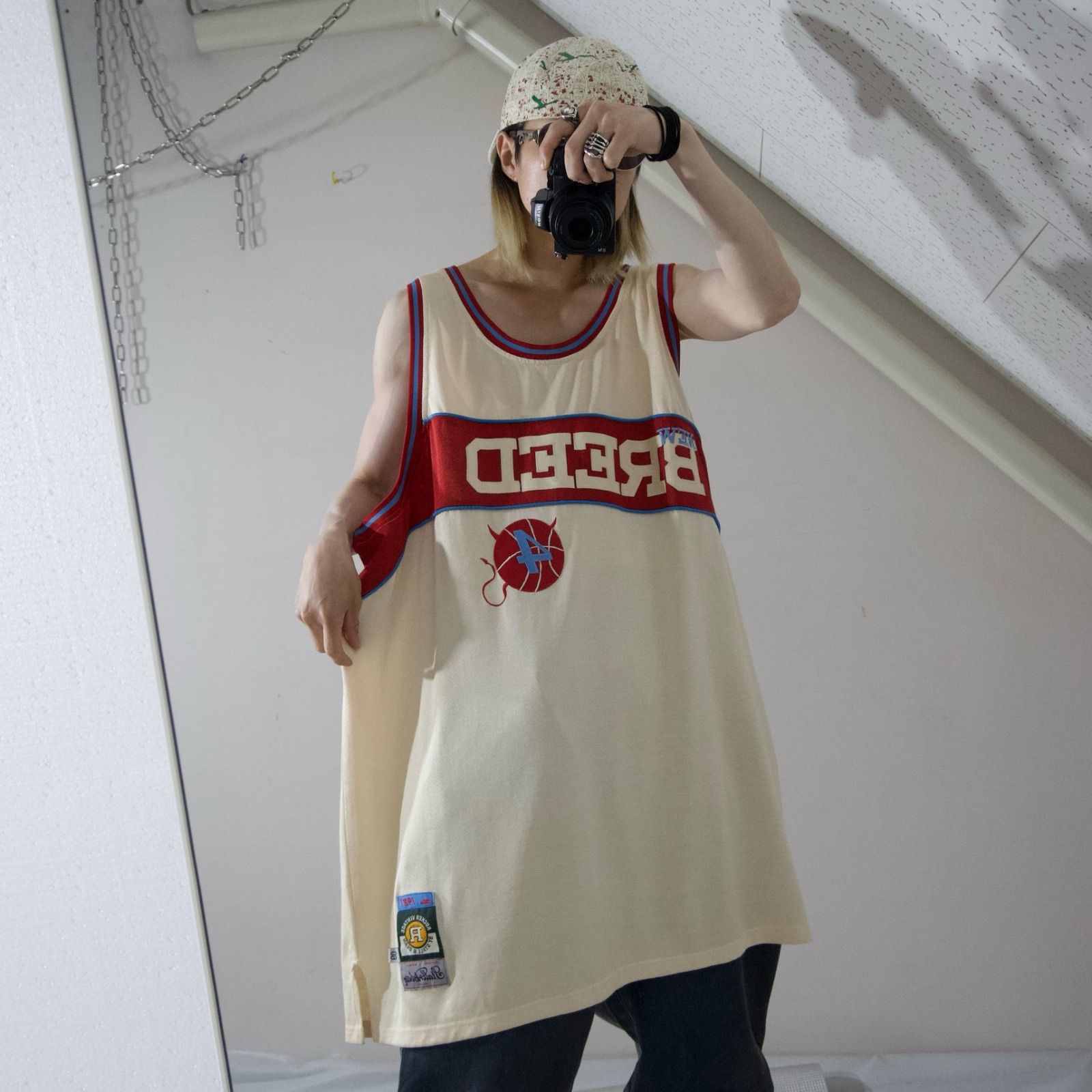 Stall&Dean Rucker Vintage Basket Tank Top ストールアンドディーン ラッカー ヴィンテージ バスケタンク ノースリーブ ゲームシャツ