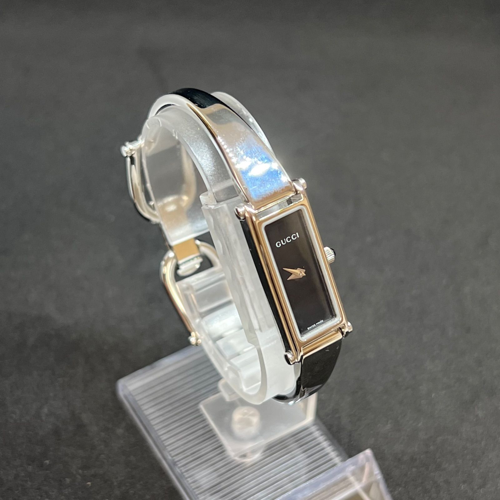 【不動品】グッチ　時計　バングルウォッチ　1500 T430 GUCCI グッチ 腕時計 1500L バングルウォッチ 不動 - メルカリ