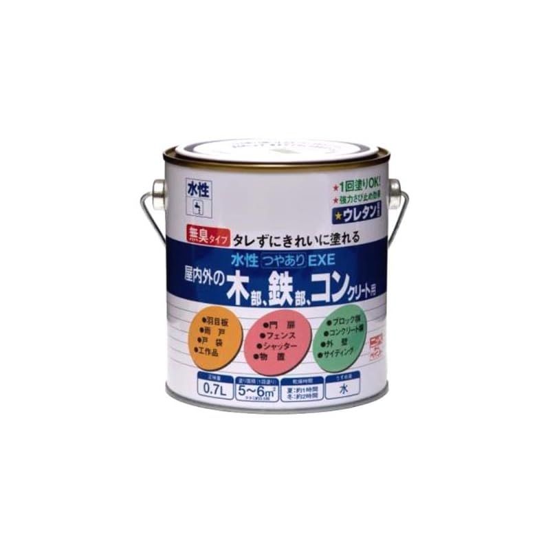 ニッペ ペンキ 塗料 水性つやありEXE 0.7L グリーン 水性 つやあり 屋内外 4976124421518