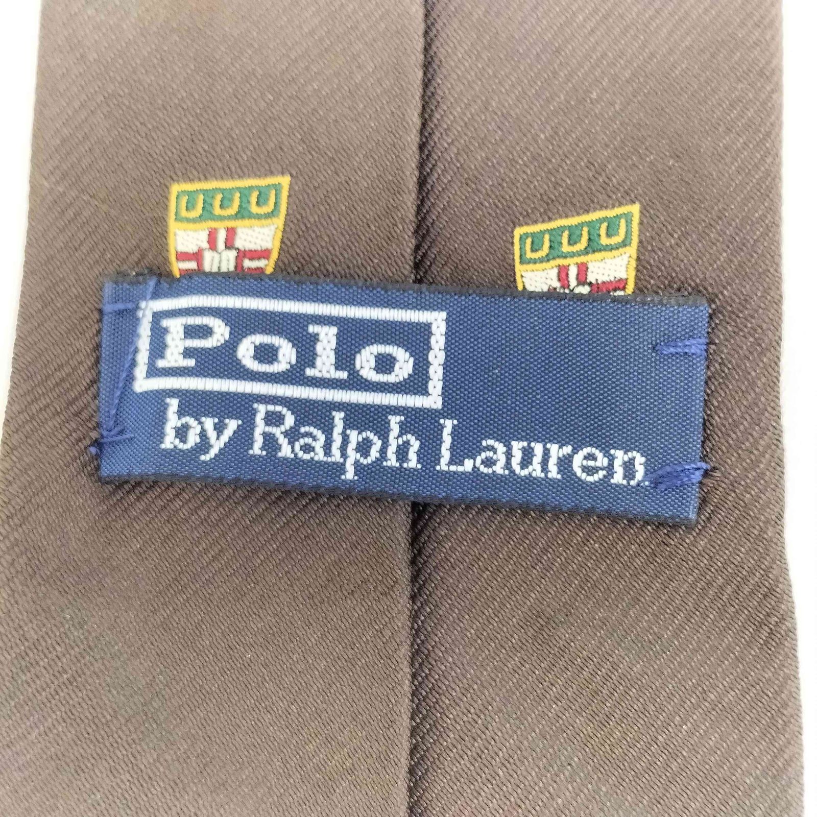 ポロバイラルフローレン Polo by RALPH LAUREN 総柄 盾 シルク