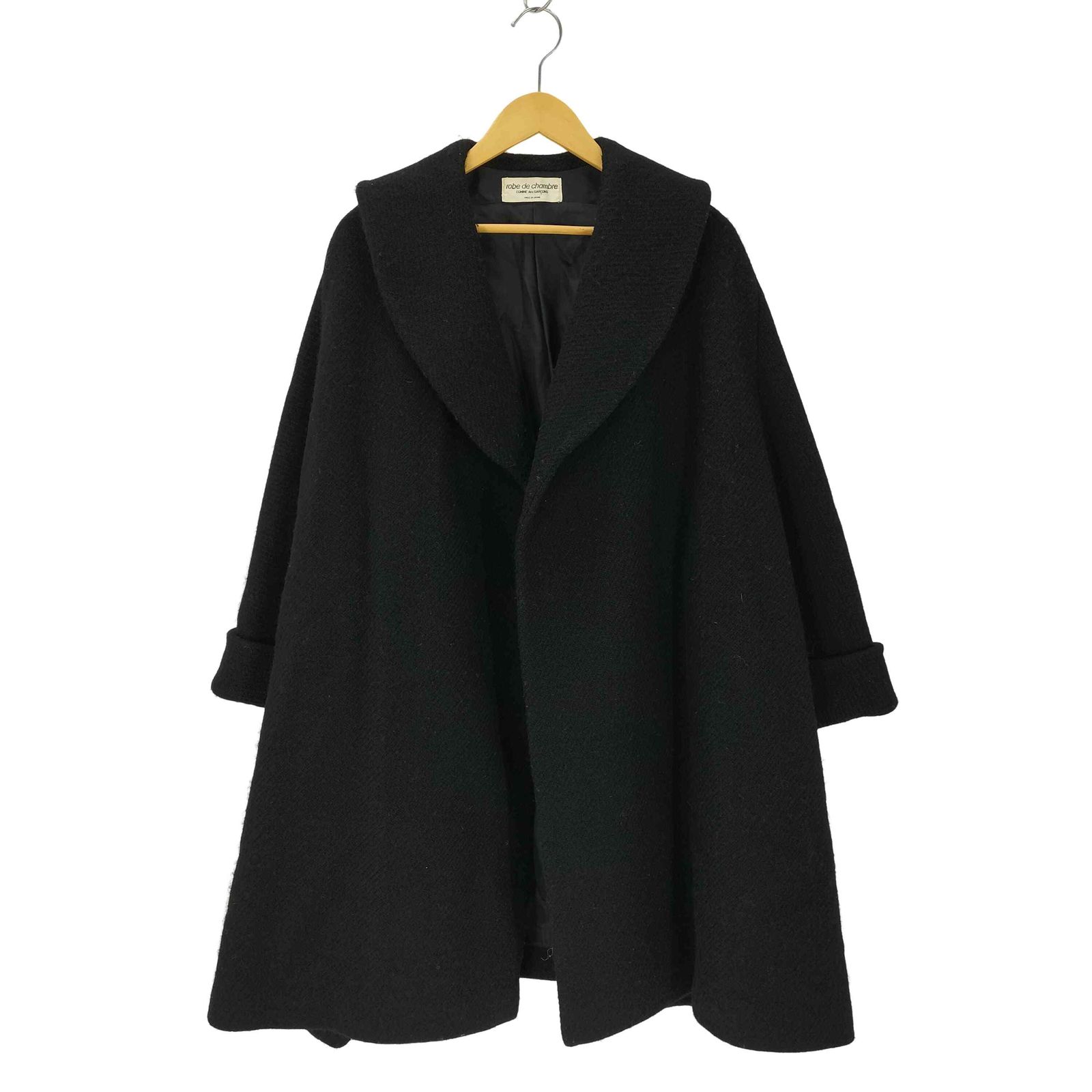 robe de chambre コムデギャルソン　チェック柄 ロングコート　美品 robe de chambre コムデギャルソンチェック柄 ロングコート美品