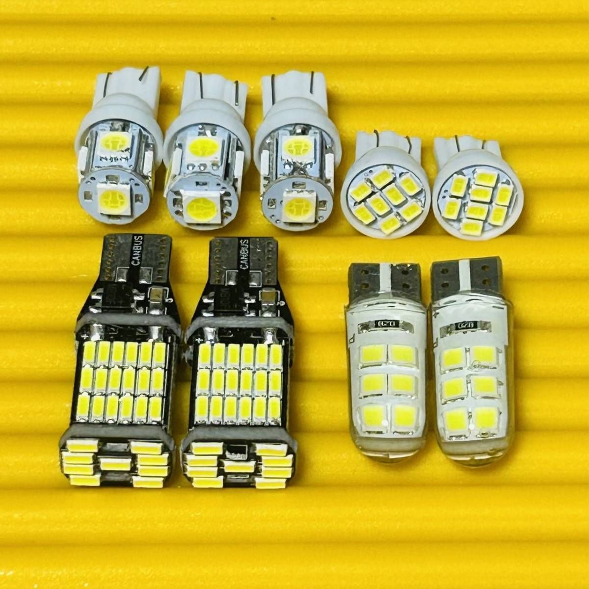 車検対応◇爆光！アクア NHP10 前期 T10 LED ルームランプ バックランプ ポジション球 ナンバー灯 9個セット ホワイト トヨタ -  メルカリ