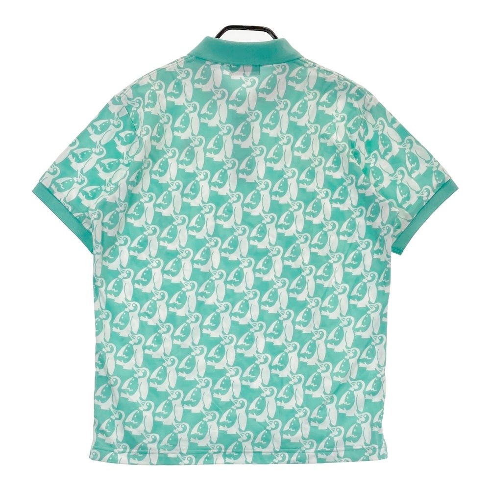 サイズ：L MUNSING WEAR マンシングウェア MGMNGA27 半袖ポロシャツ ペンギン 総柄 グリーン系 [240101498754] ゴルフウェア メンズ ストスト