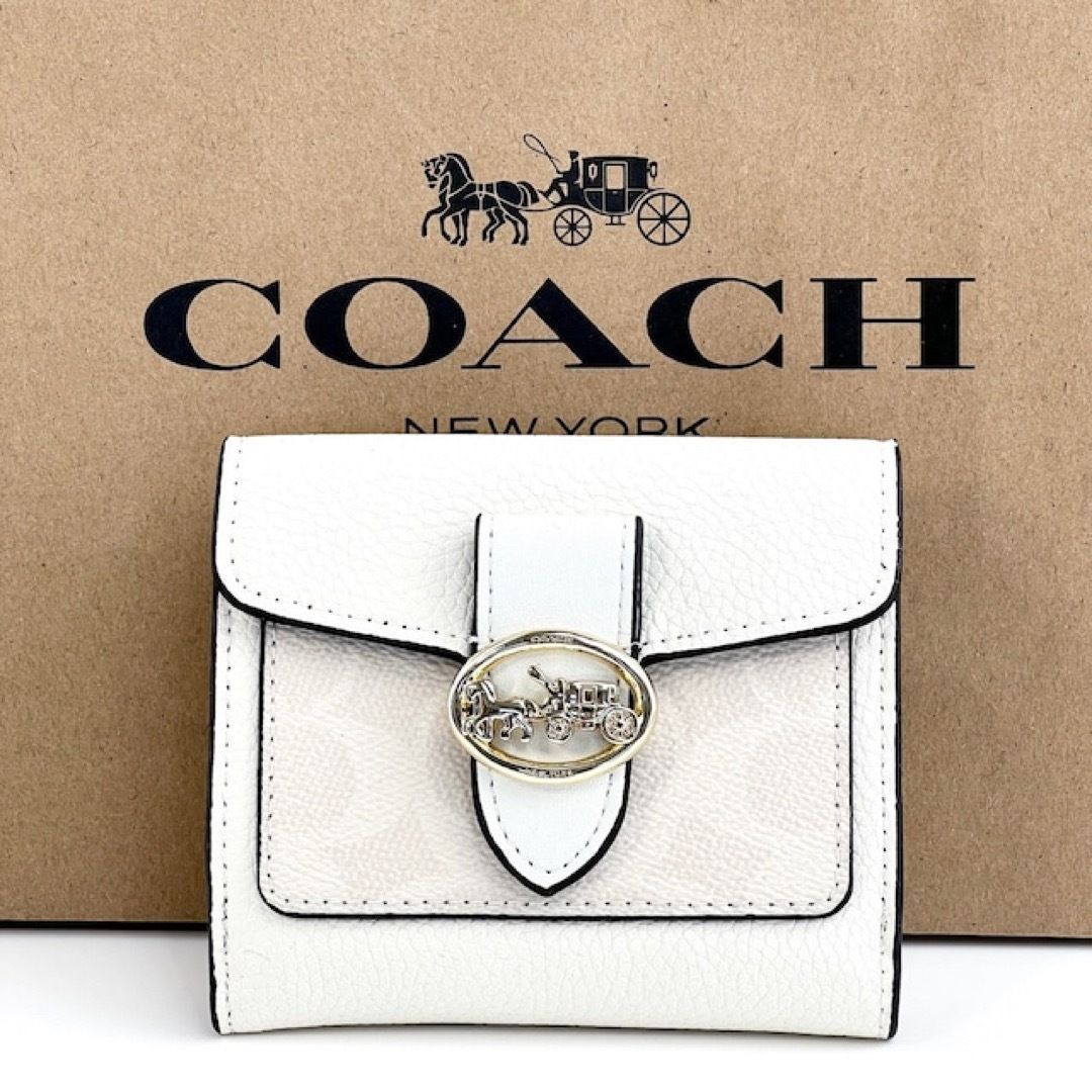 100%正規品 新品 コーチ COACH 2つ折り財布 スナップ ウォレット