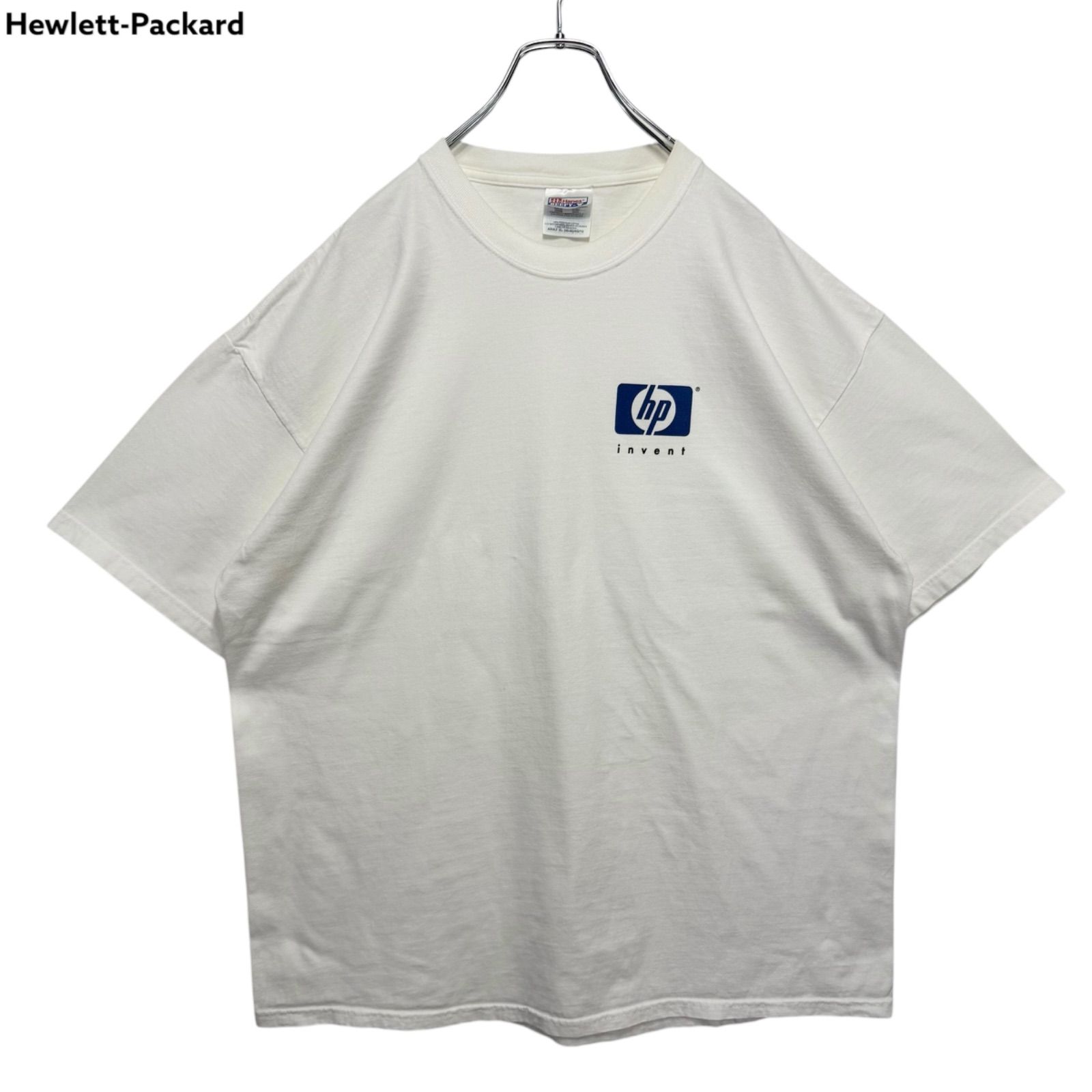 90s-00s vintage HP invent Hewlett-Packard Print T-shirt Tee USA製
