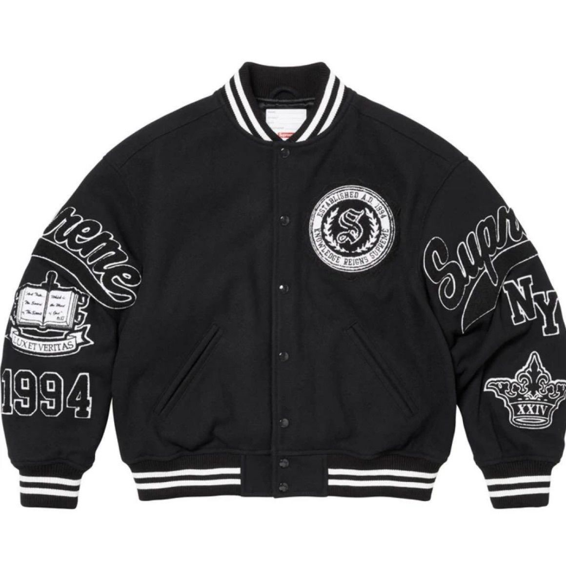 新作 新品 サイト内最安値 Supreme Veritas Varsity Jacket 