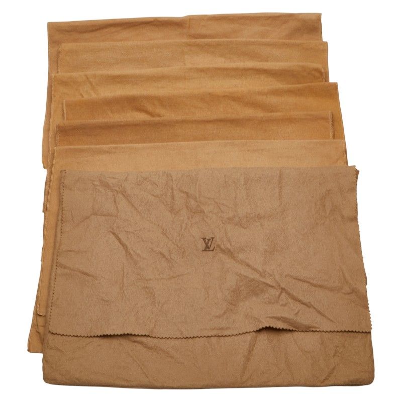 ルイ ヴィトン 保存袋 ダストバッグ 10枚セット ベージュ ブラウン コットン レディース LOUIS VUITTON 1-0233143