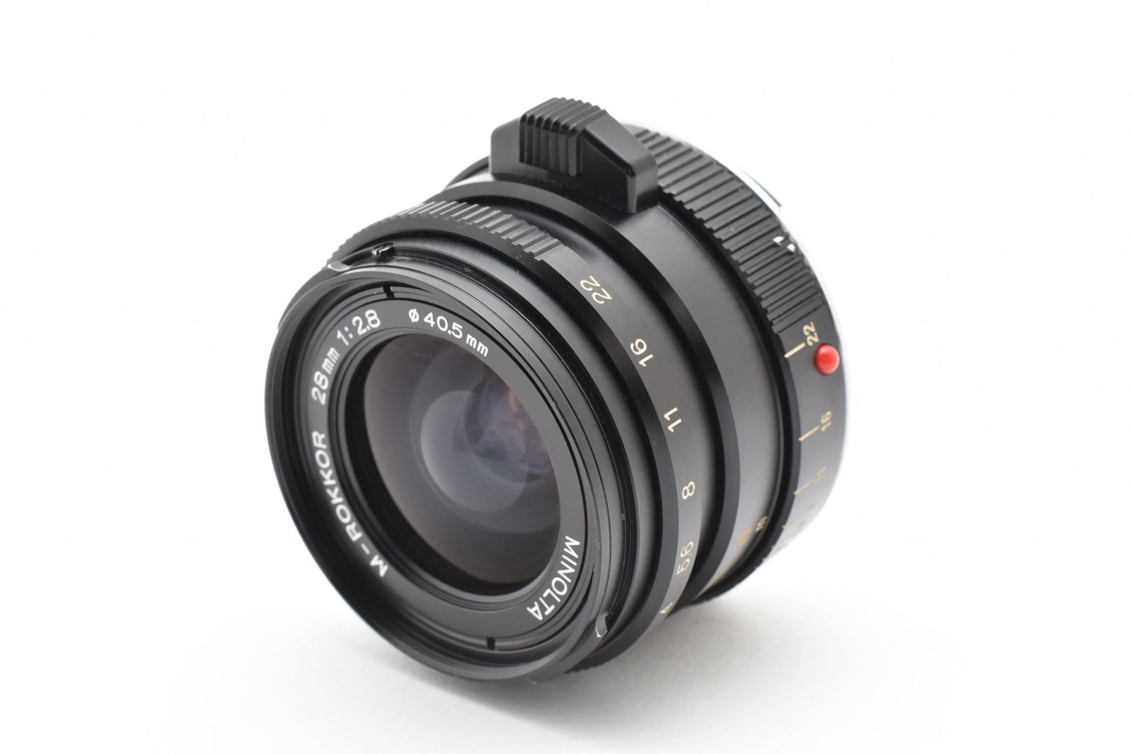 外観 上 ミノルタ MINOLTA M-ROKKOR 28mm F2.8 ライカ Leica Mマウント用 完動品 91P42A508005