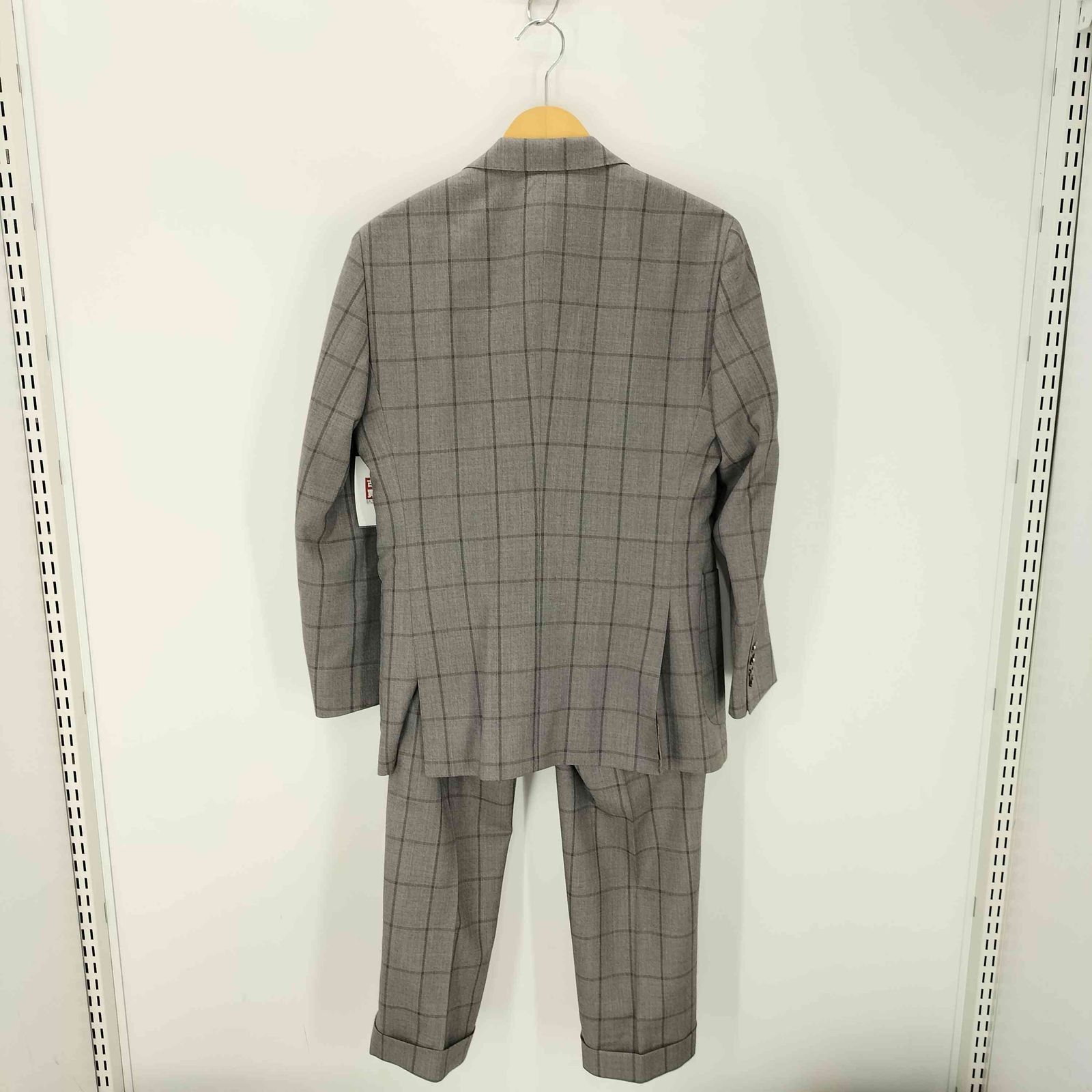 ✨未使用級✨ブラックレーベル　スーツ　セットアップ　グレー　Zegna 一部店舗限定】Zegna TRAVELLERシャンブレーブラウン