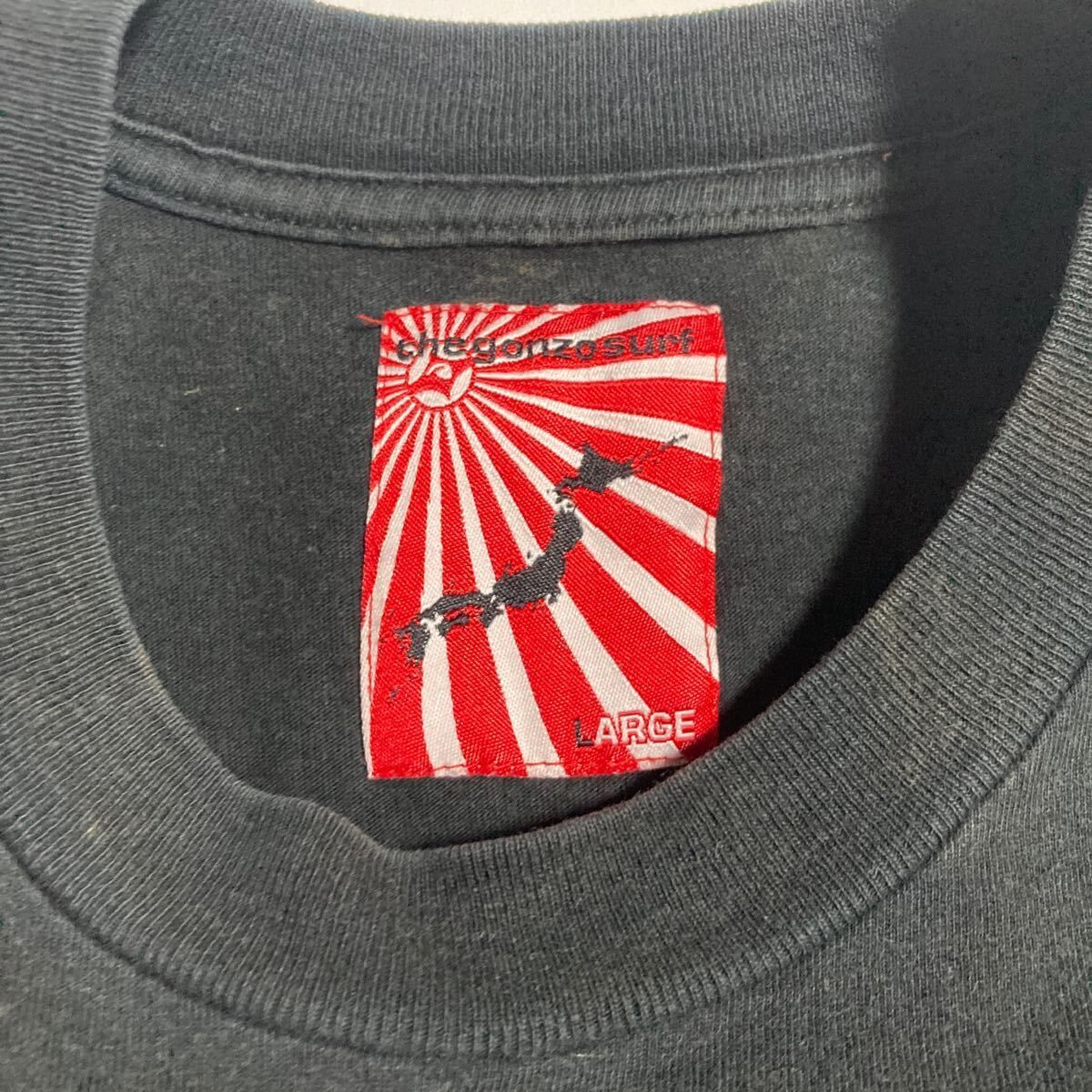 GONZO SURF ゴンゾー サーフ プリント Tシャツ 半袖 フェード ブラック