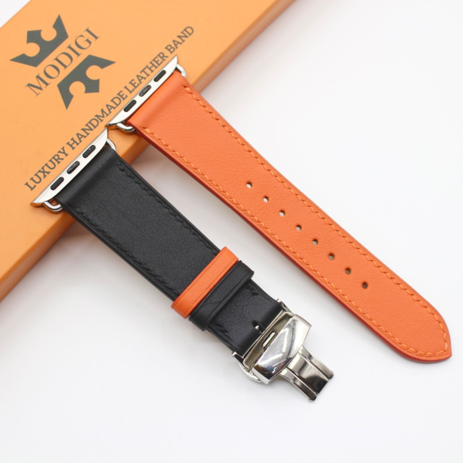 MODIGI Apple Watch 4 5 6 本革バンド 40 41 Apple Watch レザー