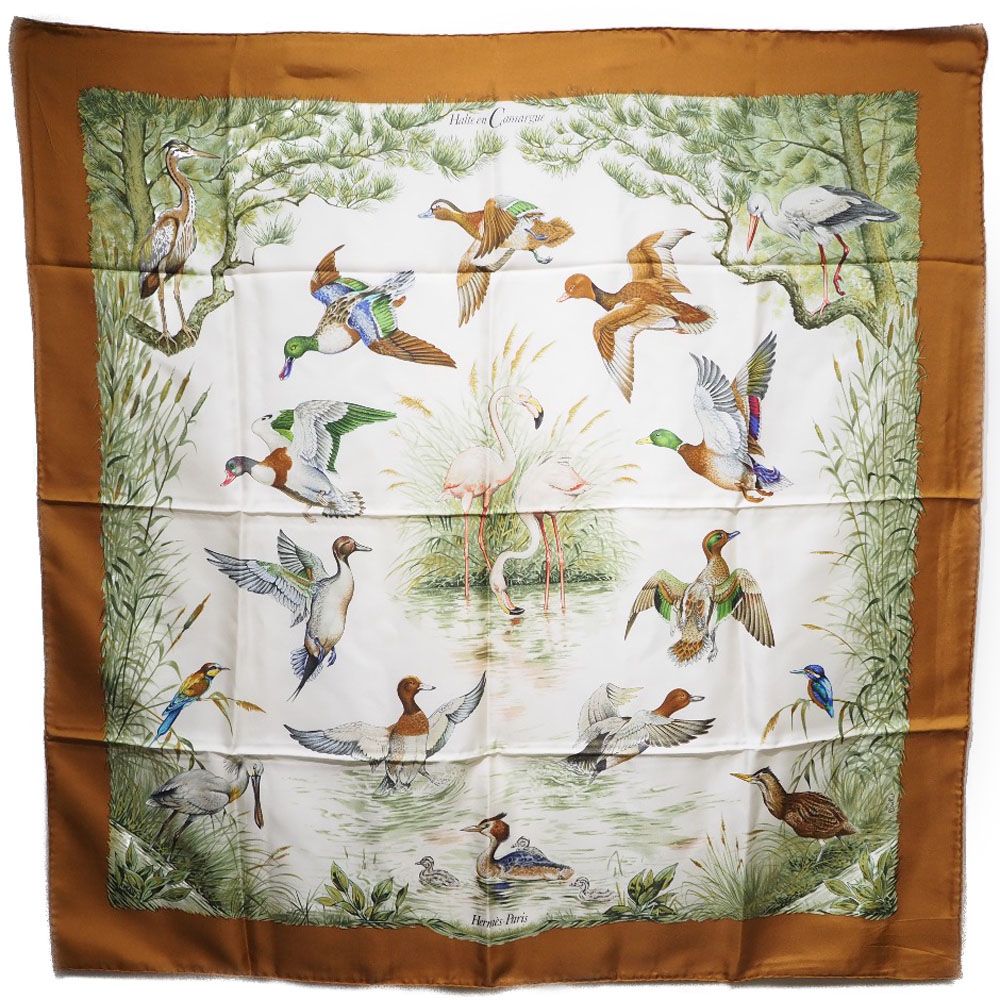 HERMES】エルメス カレ90 Halte en Camargue カマルグ - メルカリ