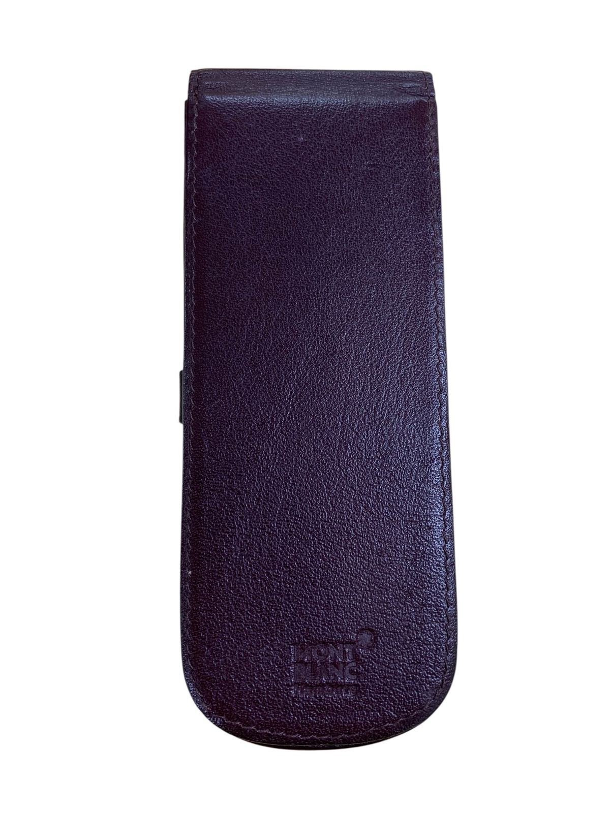 モンブラン ペンケース 2本差し マイスターシュテュック 本革 ボルドー