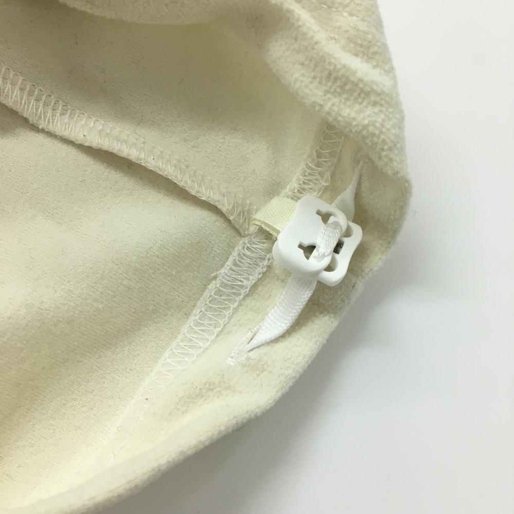 パーリーゲイツ 長袖ハイネックシャツ 白×ネイビー ハーフジップ